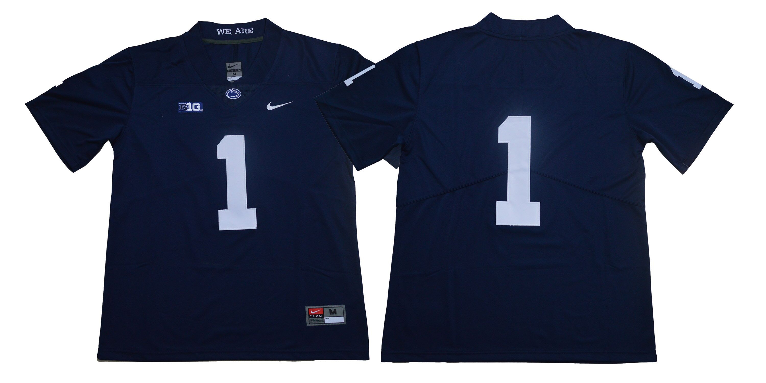 Men Penn State Nittany Lions 1 Joe Paterno Navy Blue Nike NCAA Jerseye